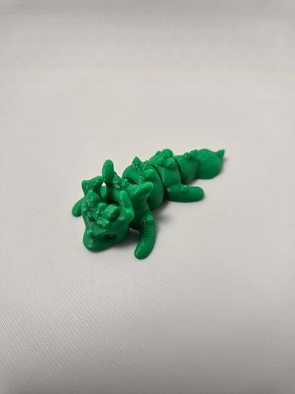 Mini Articulated Dragon Inside Twist Open Black Dragon Egg 3D Printed Fantasy Toy Fidget Desk Decor Gift by Concept2Creation
