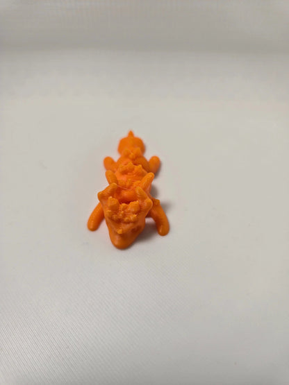 Mini Articulated Dragon Inside Twist Open Black Dragon Egg 3D Printed Fantasy Toy Fidget Desk Decor Gift by Concept2Creation