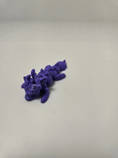 Mini Articulated Dragon Inside Twist Open Black Dragon Egg 3D Printed Fantasy Toy Fidget Desk Decor Gift by Concept2Creation