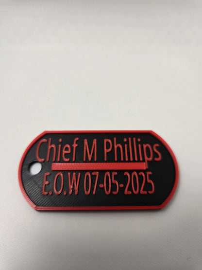 3D Printed Dog Tag Pride and Police Variants Customizable Durable Bold Statement Accessory by Concept2Creation