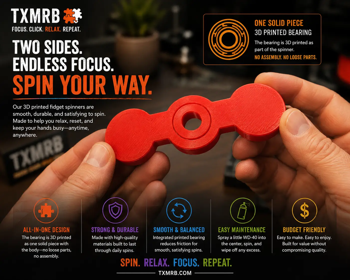 Premium Fidget Spinner For Stress Relief And Focus Durable High Quality Spinner For Kids And Adults by concept2creation