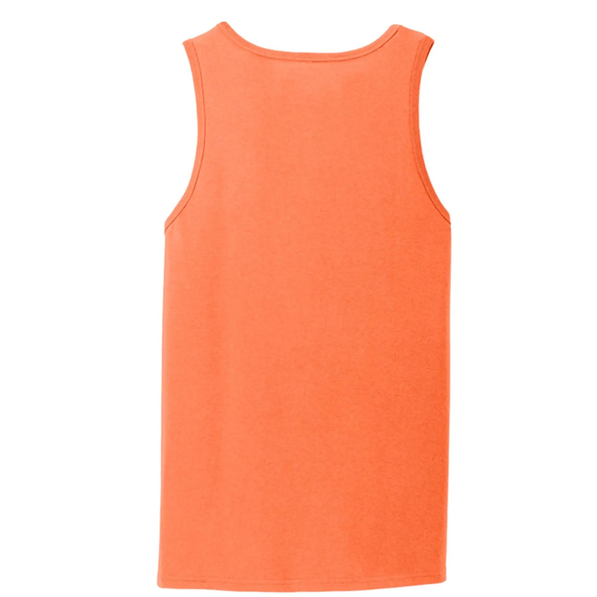 Port And Company PC54TT Core Cotton Tank Top 5.4 Oz Removable Tag For Comfort And Relabeling In Dark Heather Grey Neons by Concept2Creation