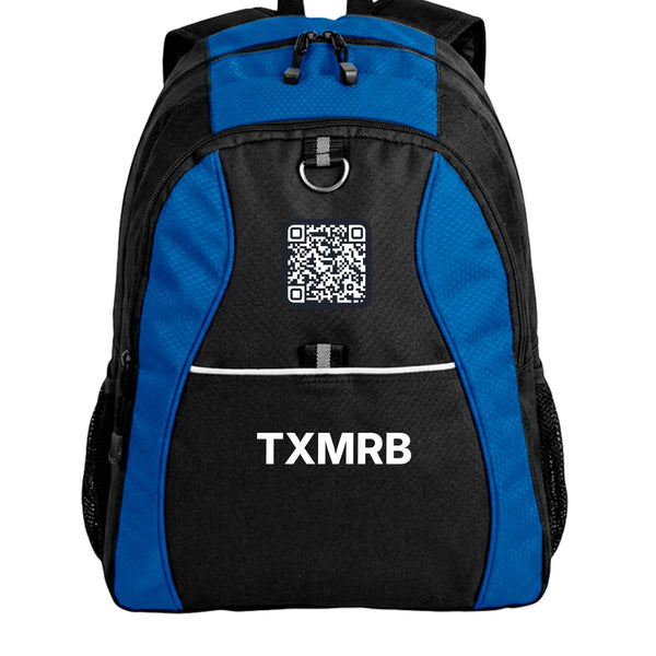 Port Authority BG1020 Contrast Honeycomb Backpack With Ergonomic Padded Straps And Mesh Side Pocket by Concept2Creation