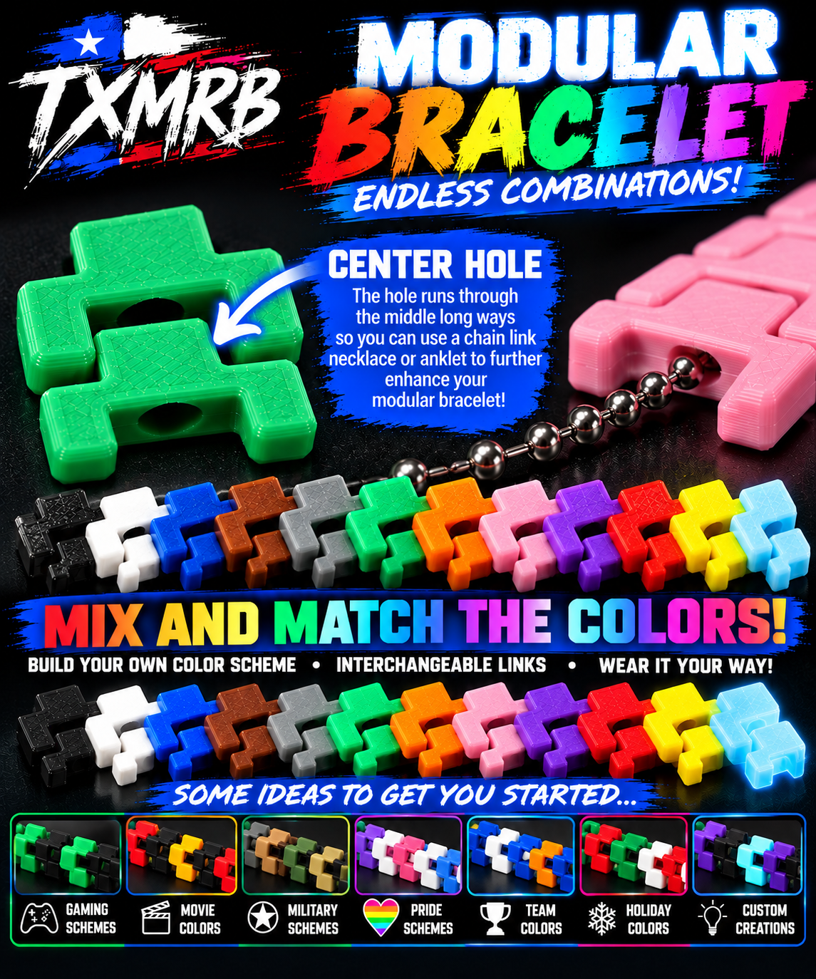 Modular Snap Bracelet | Build It. Change It. Make It Yours. by Concept2Creation